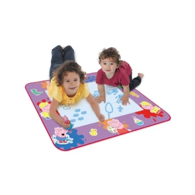 Image of Aquadoodle Peppa Pig Water Doodle Mat, Official Tomy No Mess Colouring and Drawing Game, Suitable for Toddlers Children Boys Girls 18 Months, 2, 3, 4+ Year Olds
