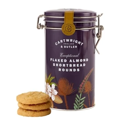 Image of Cartwright &amp; Butler Flaked Almond Shortbread Rounds Tin