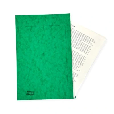 Image of Exacompta Europa Square Cut Folder, 265gsm, A4 Green, Pack of 50