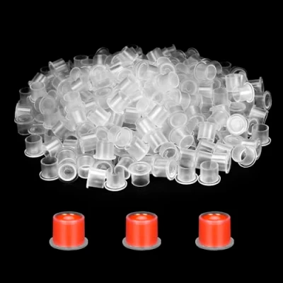 Image of ATOMUS Tattoo Ink Cups With Base 300Pcs Pigment Small Container for Kit Supplies (Small_300pcs)