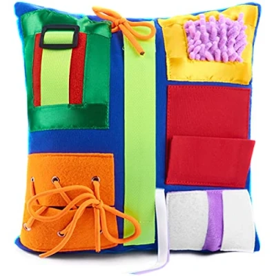 Image of Sensory Pillow Includes Calming Activities for Adults with Dementia Fidget Products Elderly Helps Alzheimers, Dementia, Asperger’s &amp; Autism