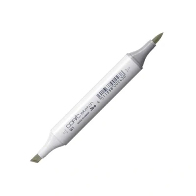 Image of Copic Sketch Coloured Marker Pen (W 1) Warm Gray No.1, For Art &amp; Crafts, Colouring, Graphics, Highlighter, Design, Anime, Professional Beginners, Supplies Colouring Books