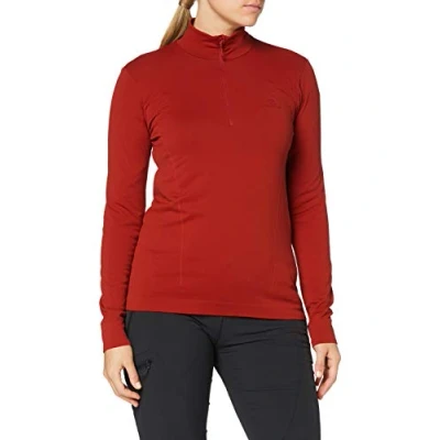 Image of SALOMON Comet Seamless Hz W Fleece Lining Women, womens, Fleece, LC1354100, red dahlia/garnet rose, L