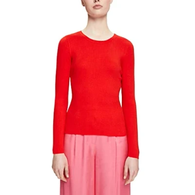 Image of Esprit Women&#039;s 992EE1I344 Pullover Sweater, 630/RED, XL