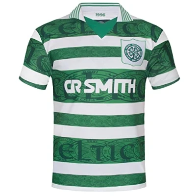 Image of Celtic FC Mens Home Retro Shirt Green Medium