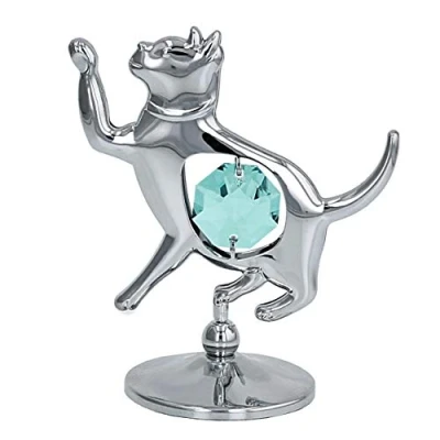 Image of Crystocraft Cat Ornament with crystals from Swarovski ®