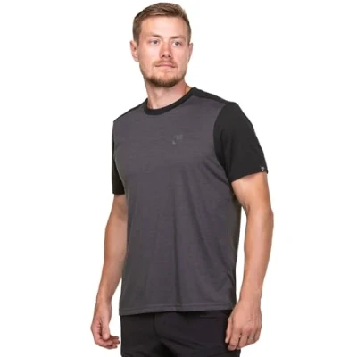 Image of Sprayway Logo Mens Short Sleeve Outdoor T Shirt Tee Grey/Black L