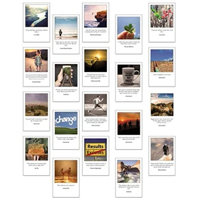 Image of Inspirational and Motivational Postcards Set of 20 Postcards. Different Quotes