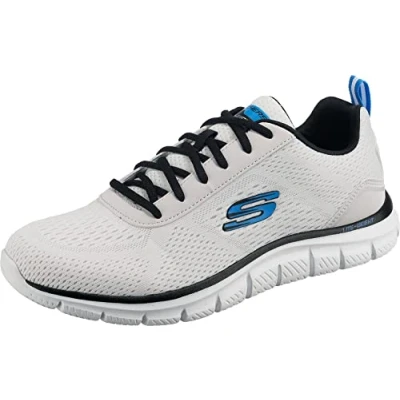 Image of Skechers Men&#039;s Track Ripkent Trainers, White, 7 UK