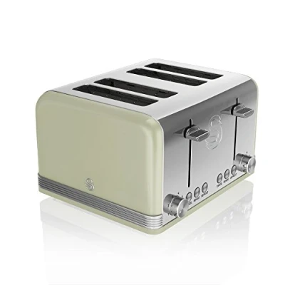 Image of Swan ST19020GN toaster 6 4 slice(s) 1600 W Green