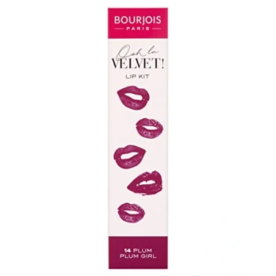Image of Bourjois Lip Kit Lipstick and Liner 06 Plum Purples, 8.8g