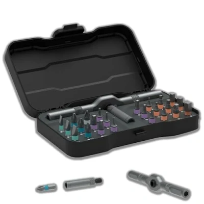 Image of DIY Screwdriver 24 in 1, 1 Multi Bit Magnetic Set,Detachable T Ratchet Handle for Furniture Bicycle Computer Electronics Maintenance (1pcs)