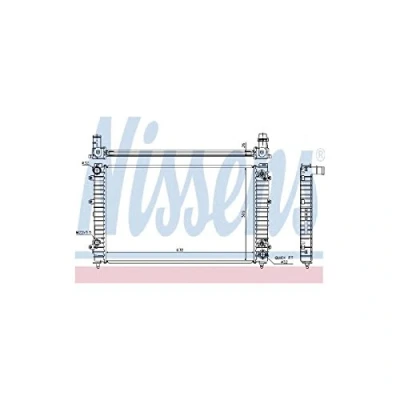 Image of 4D0121251, 4D0121251AP, 4D0121251C, 4D0121251D, 4D0121251E Engine radiator NISSENS 60493A AUDI: A8 D2