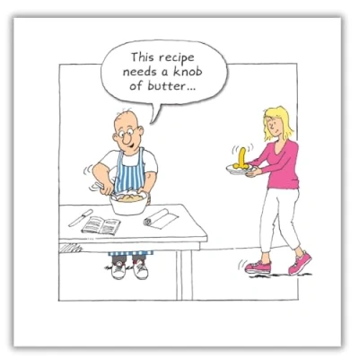 Image of Norbert &amp; Val, Funny Birthday Card, Happy Card for Him, Generic
