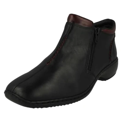 Image of Rieker Women L3882 Doro Zip Boots Black 8 UK