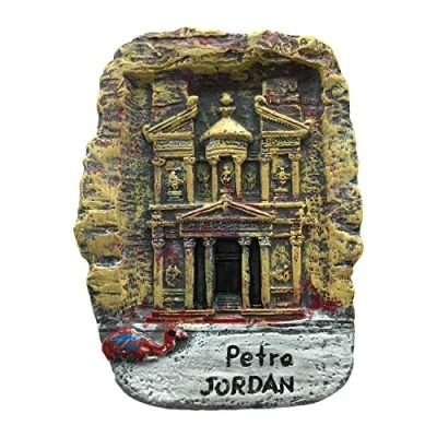 Image of Petra Jordan 3D Refrigerator Magnet Travel Sticker Souvenirs,Resin Home Decoration Fridge