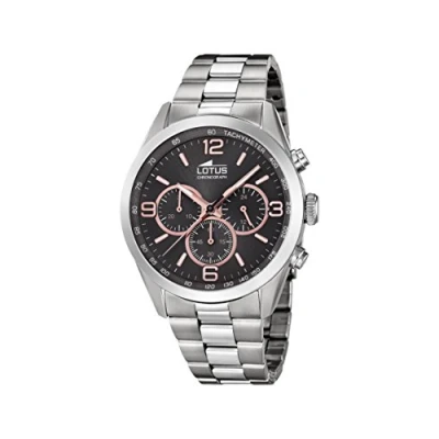 Image of Lotus Watches Mens Chronograph Quartz Watch with Stainless Steel Strap 18152/8