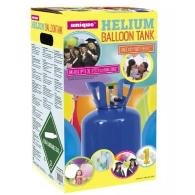 Image of Helium balloon canister will fill 30 9 Inch Balloons UK