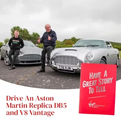 Image of Drive An Aston Martin Replica DB5 and V8 Vantage 12 UK Locations Experience the epitome of luxury British motors
