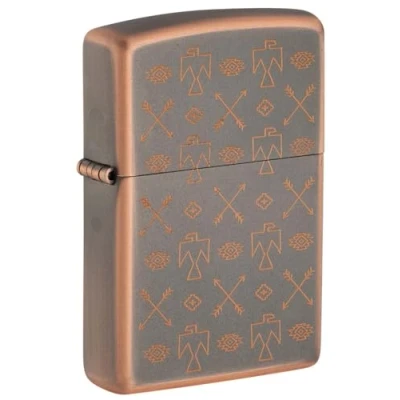 Image of Zippo Lighter, Metal, Rustic Bronze, One Size