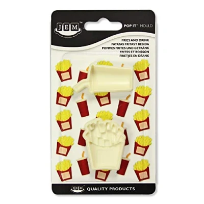 Image of PME 1102EP028 JEM Pop It Mould Cutter Fries and Drink Set of 2