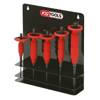 Image of KS Tools 156.0000 Pin punch set with hand protection grip, 5 pcs