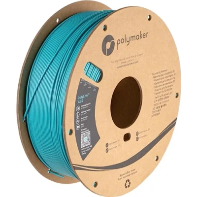 Image of Polymaker ABS Filament 1.75mm Galaxy Teal ABS, 1kg Heat Resistant Cardboard Spool PolyLite 3D (PE01038)