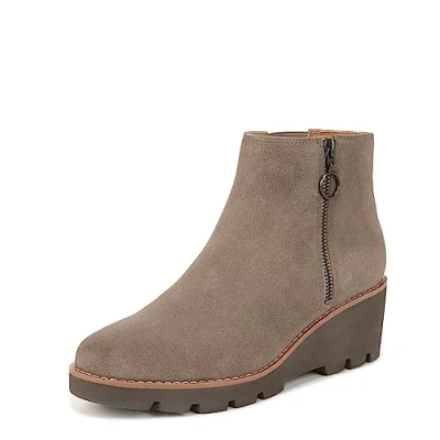 Image of Vionic Women&#039;s Hazal Bootie, Stone Suede, 4 UK