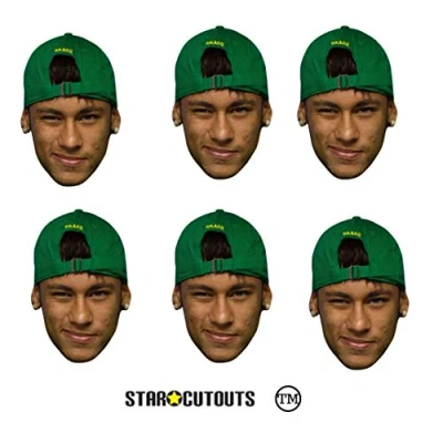 Image of Star Cutouts SMP365 Neymar Mask, One Size