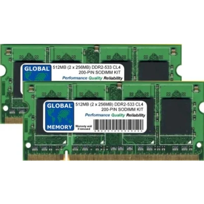 Image of 512MB (2 x 256MB) DDR2 533MHz PC2 4200 200 PIN SODIMM MEMORY RAM KIT COMPATIBLE WITH POWERBOOK G4 (DDR2 VERSION)