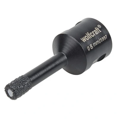 Image of wolfcraft &quot;Ceramic&quot; Diamond Coated Annular Bit, for Angle Grinders I 5997000 Installing Bathroom Fittings and Cable bushings in Tiles or Glazed