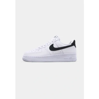 Image of Nike Sportswear AIR Force 1 &#039;07 Trainers, Men&#039;s, Size: 9, White/black leather and imitation