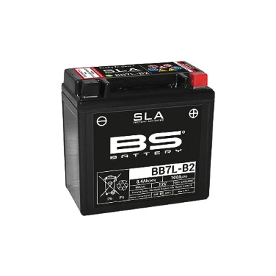 Image of BS Battery 300836 BB7L B2 SLA AGM Motorcycle (Black)