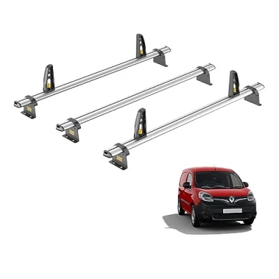 Image of Van Guard Roof Rack for Renault Kangoo (2008+) 3 Bars + 4 Load Stops [Only Suitable &#039;Maxi&#039; (L3) Models] Ulti Bar VG276