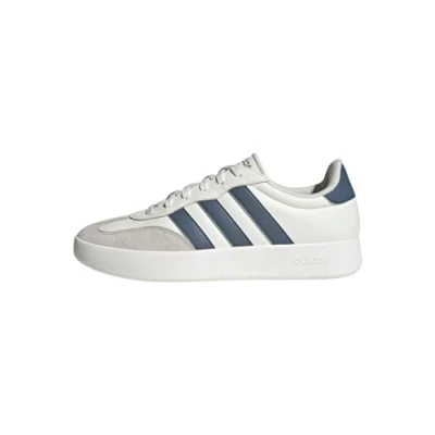 Image of adidas Men&#039;s BARREDA Shoes, White/Preloved Ink/Grey One, 4.5 UK