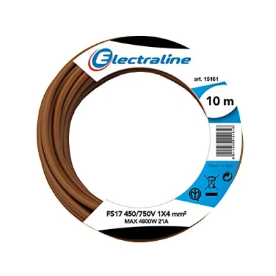 Image of Electraline Unipolar Cable 13221 FS17, Section 1 x 4 mm², Brown, 10 M