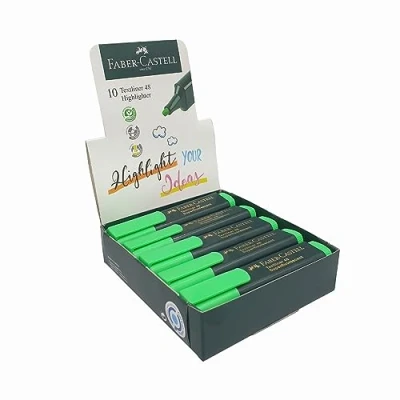 Image of Faber Castell 48 63 Text Liner Green (Pack of 10)