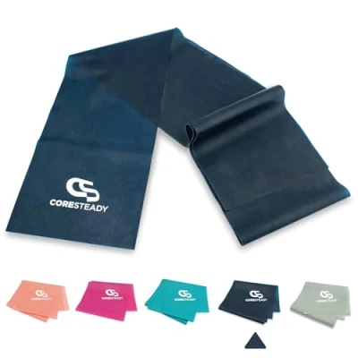 Image of Coresteady Resistance Band For Men &amp; Women Exercise to Build Strength, Flexibility, Muscle Tone Fitness, Stretching, Pilates, Physio Yoga With Guide