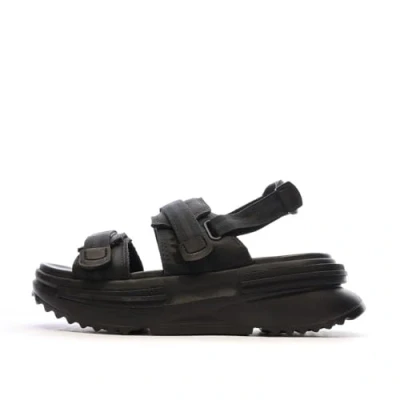 Image of Converse RUN STAR Utility CX Platform sandals, Women&#039;s, Size: 6, Black Leather and textile