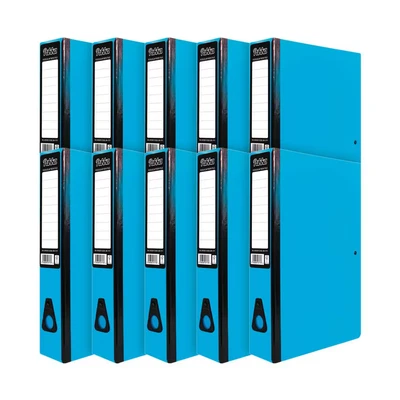 Image of Pukka Brights Box File Foolscap Blue (10 Pack) BR 7777