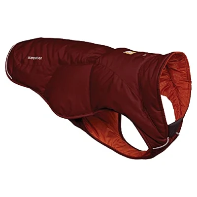 Image of RUFFWEAR Quinzee Jacket, Packable Insulated Winter Coat for Dogs, X Small, Fired Brick