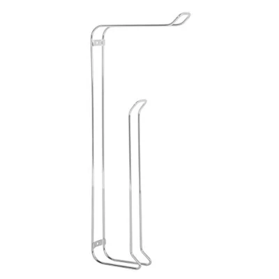 Image of Wall Mounted Toilet Roll Holder Caddy, 5 Year Rust Free Guarantee