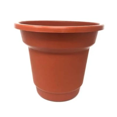 Image of 33cm Plastic Planter Flower Pot 13.2L Garden Herb Plant Colour Choice (Terracotta)