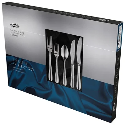 Image of Stellar BT58 44 Piece Cutlery Gift Box Set Stainless Steel