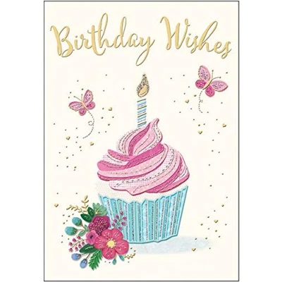 Image of Piccadilly Greetings Traditional Birthday Card 7 x 5 inches