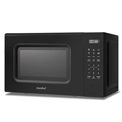 Image of COMFEE&#039; 700w 20 Litre Digital Microwave Oven with 6 Cooking Presets, Express Cook, 11 Power Levels, Defrost, and Memory Function Black CM E202CC(BK)