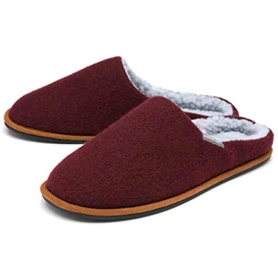 Image of DUNLOP Mens Julian Mule Slippers MTO Burgundy UK 9
