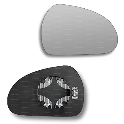 Image of Less4spares Replacement Wing Mirror Glass Right Compatible with Peugeot 308 2007 2014 CLIP ON Driver Off side Heated Convex