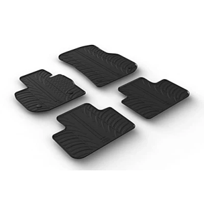 Image of GLEDRING Set of rubber mats compatible with BMW X4 (G02) 2018 (T profile 4 piece + mounting clips)
