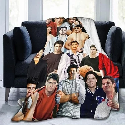 Image of Ldsgdfst Blanket Nathan Scott Soft and Comfortable Wool Fleece Throw Blankets for Sofa Office car Camping Yoga Travel Home Decoration Cozy Plush Beach Gift
